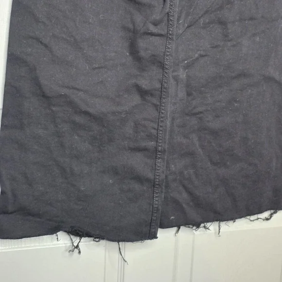 Antonio Melani Alexandra Twill High Rise Wide Leg Raw Hem Cropped Chino Pant 8 - Picture 9 of 11